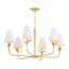 Troy Lighting Quill Gilded Ivory 40W x 20.25H Chandelier