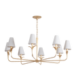 Troy Lighting Quill Gilded Ivory 57.5W x 22.75H Chandelier