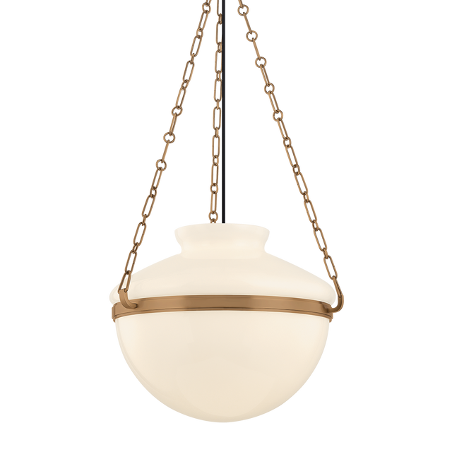 Troy Lighting Paradigm PATINA BRASS 19W x 14.5H Pendant