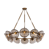 Troy Lighting Diego PATINA GOLD LEAF 48.5W x 9.25H Chandelier