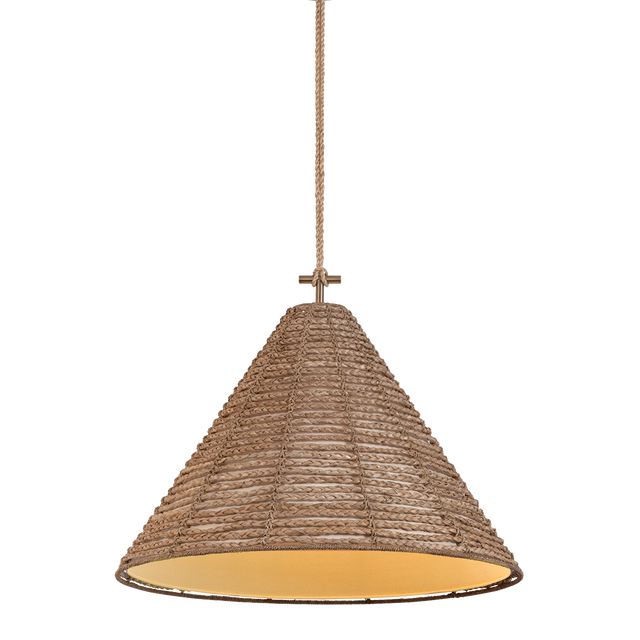 Troy Lighting Redwood PATINA BRASS 30W x 22.25H Pendant