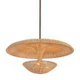 Troy Lighting Draco BRONZE LEAF 30W x 15H Pendant