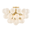 Mitzi Antoneta AGED BRASS 20.5W x 13.25H Semi-Flush Mount