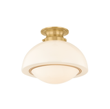 Mitzi Celine AGED BRASS 11W x 9.25H Semi-Flush Mount