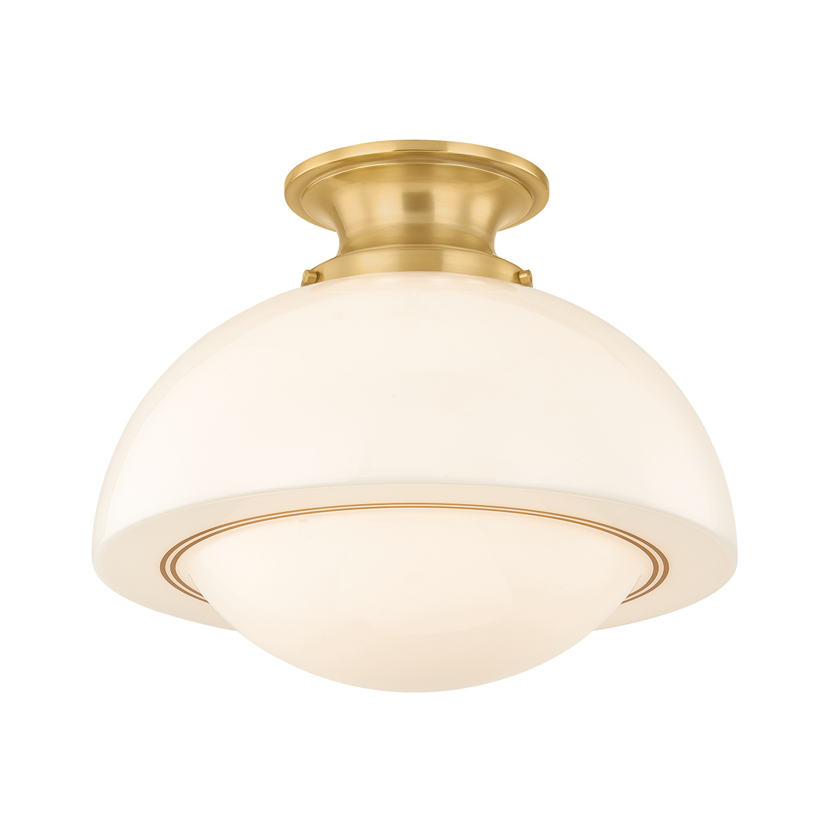 Mitzi Celine AGED BRASS 15W x 12.25H Semi-Flush Mount