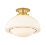 Mitzi Celine AGED BRASS 15W x 12.25H Semi-Flush Mount