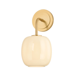 Mitzi Lisette AGED BRASS 6W x 6.75L x 11.75H Wall Sconce