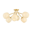 Mitzi Lisette AGED BRASS 29.25W x 13.25H Semi-Flush Mount