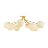 Mitzi Lisette AGED BRASS 39.75W x 13.5H Semi-Flush Mount