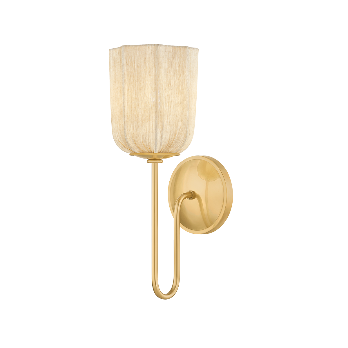 Mitzi Samantha AGED BRASS 5W x 6.75L x 14.5H Wall Sconce