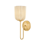 Mitzi Samantha AGED BRASS 5W x 6.75L x 14.5H Wall Sconce