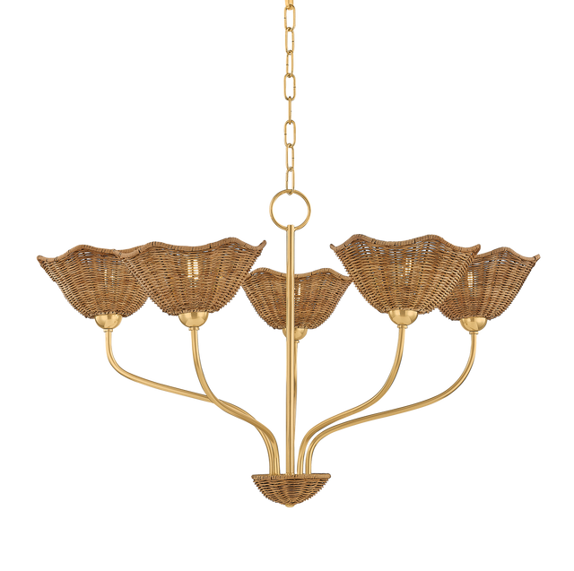 Mitzi Kehlani AGED BRASS 32.5W x 19.75H Chandelier