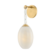 Mitzi Yolanda AGED BRASS 5.5W x 6.25L x 15.25H Wall Sconce