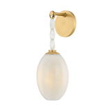 Mitzi Yolanda AGED BRASS 5.5W x 6.25L x 15.25H Wall Sconce