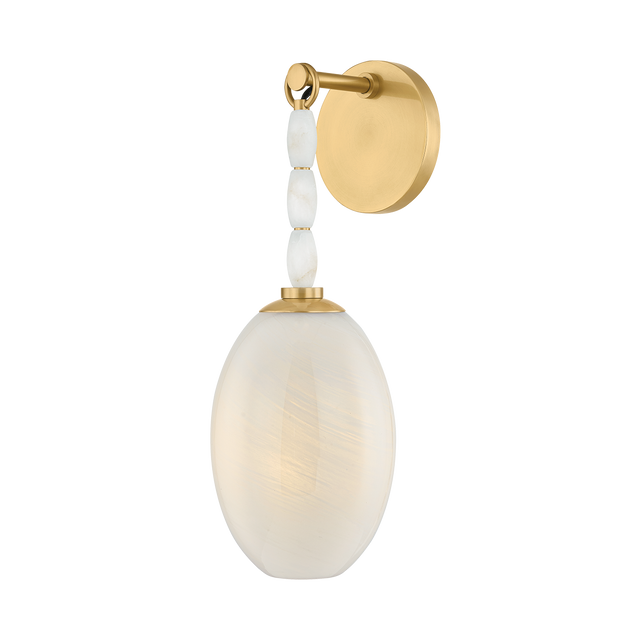 Mitzi Yolanda AGED BRASS 5.5W x 6.25L x 15.25H Wall Sconce