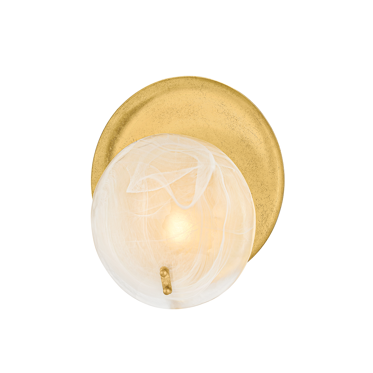 Mitzi Shanette VINTAGE GOLD LEAF 10.75W x 4.25L x 12.5H Wall Sconce