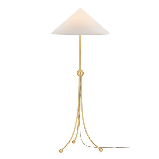 Mitzi Katya AGED BRASS 25.5W x 61H Floor Lamp