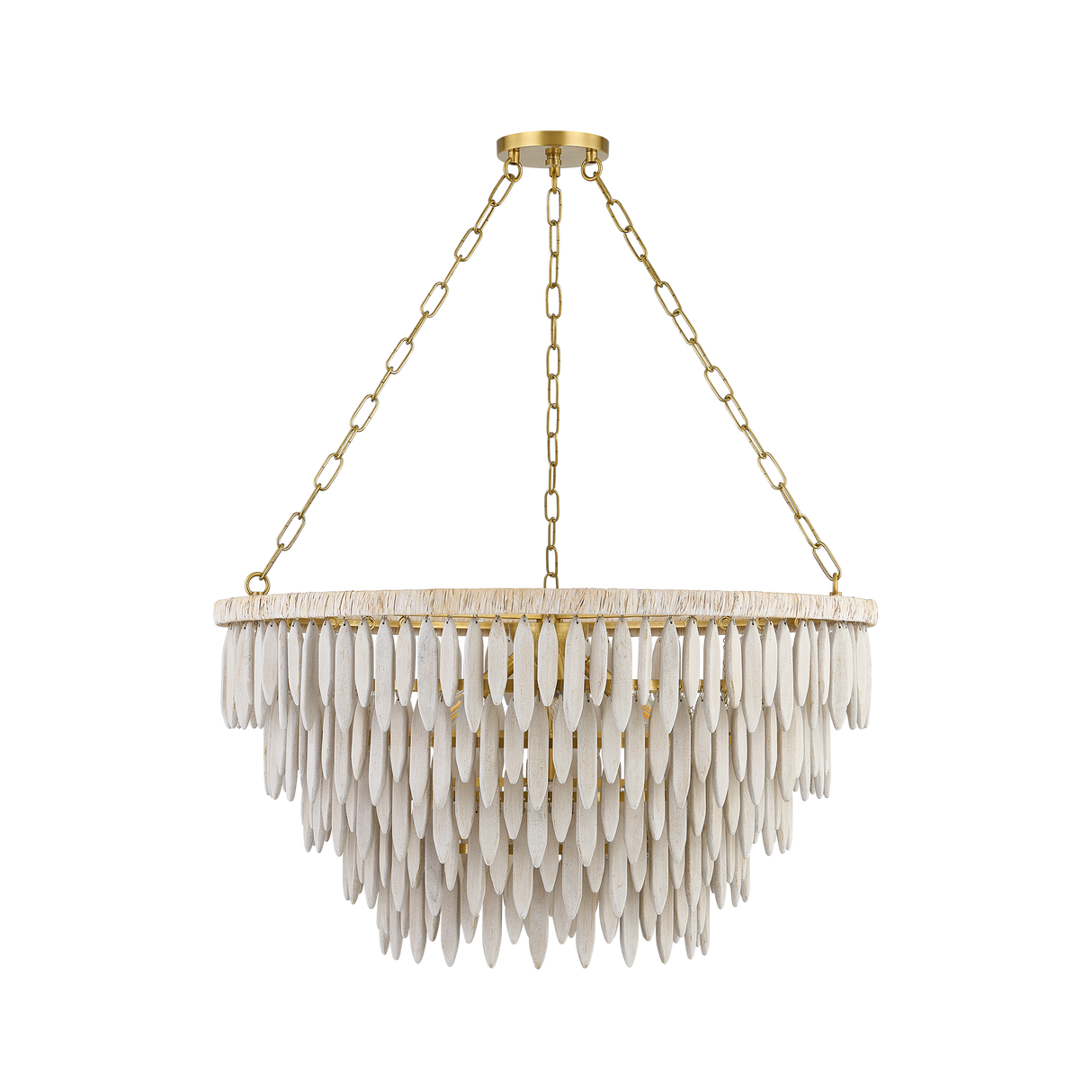 Mitzi Tiffany AGED BRASS 31.5W x 17.75H Chandelier