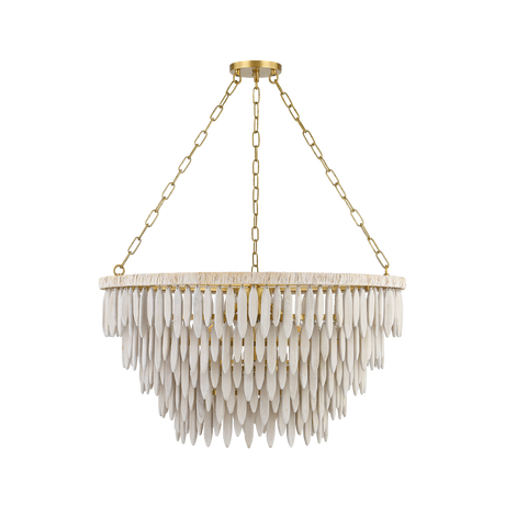 Mitzi Tiffany AGED BRASS 31.5W x 17.75H Chandelier