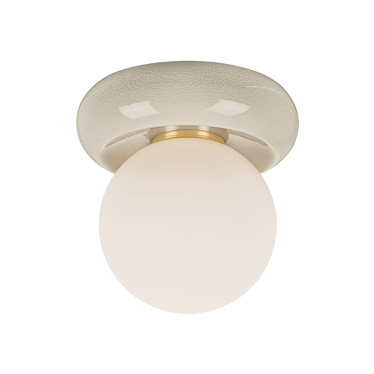 Mitzi Tyra AGED BRASS 8.75W x 9H Flush Mount