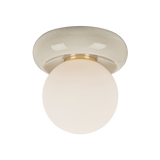 Mitzi Tyra AGED BRASS 8.75W x 9H Flush Mount