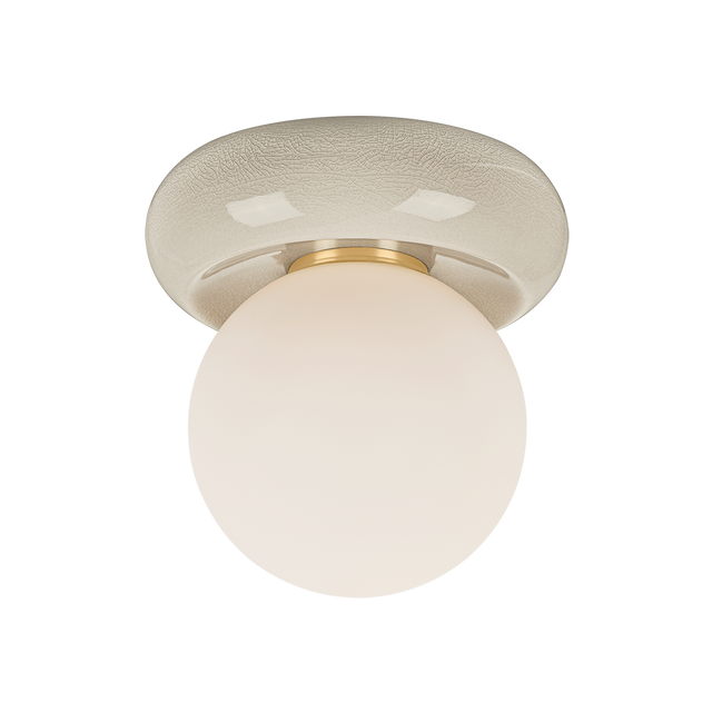 Mitzi Tyra AGED BRASS 8.75W x 9H Flush Mount