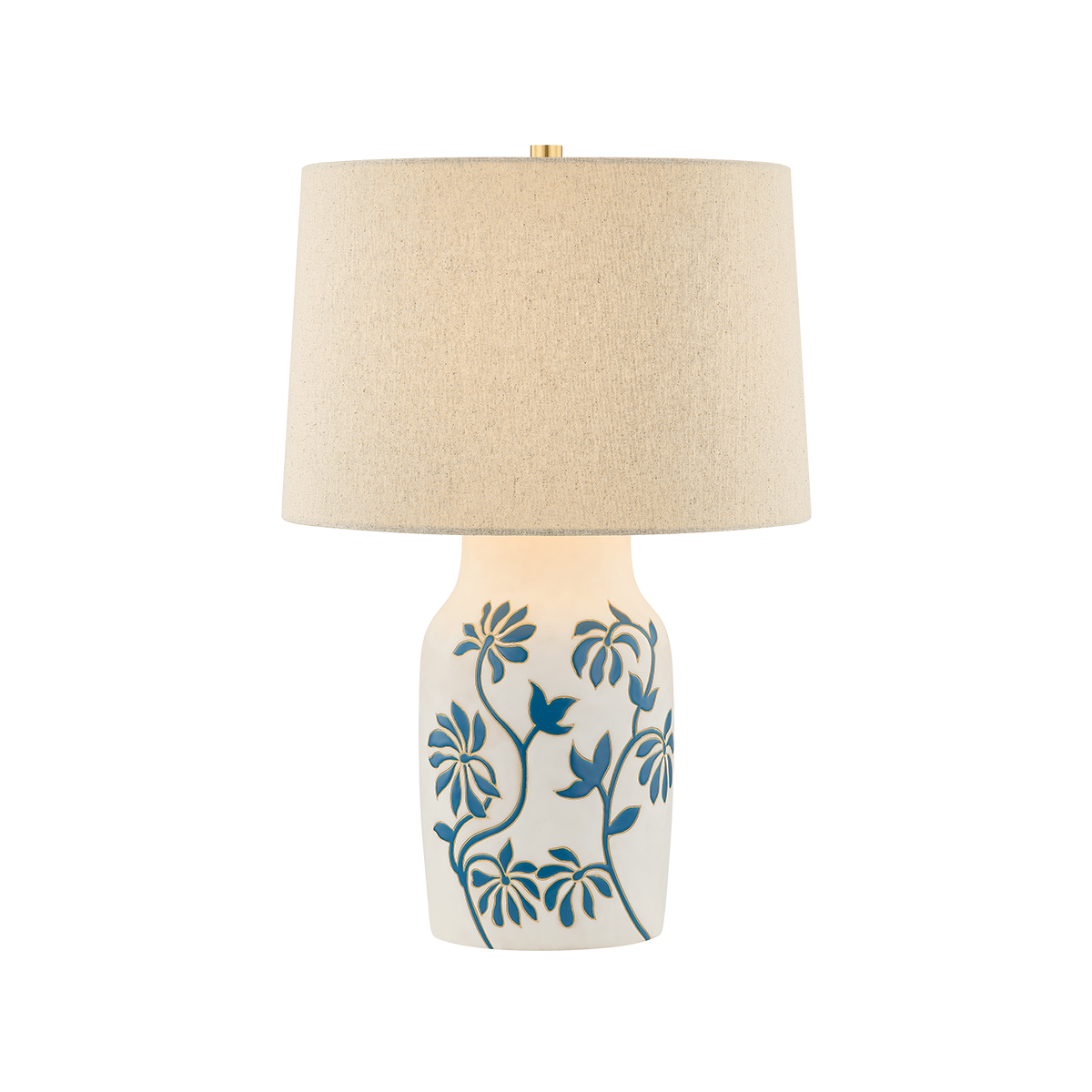 Mitzi Yazmeen AGED BRASS 16W x 22.5H Table Lamp