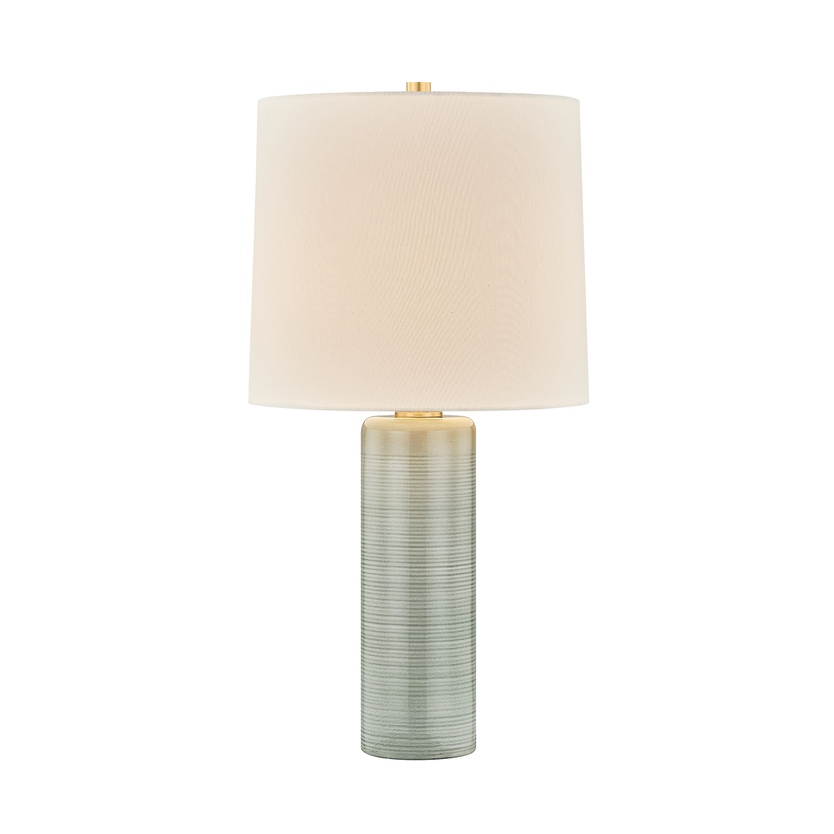 Mitzi Tuva AGED BRASS 14W x 24.5H Table Lamp