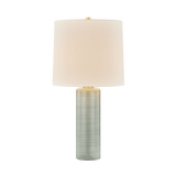 Mitzi Tuva AGED BRASS 14W x 24.5H Table Lamp