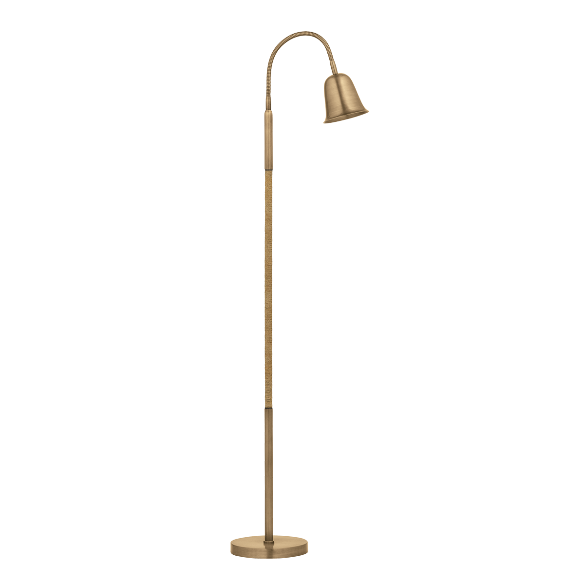 Troy Lighting Wharf PATINA BRASS 19.5W x 8L x 52.75H Floor Lamp