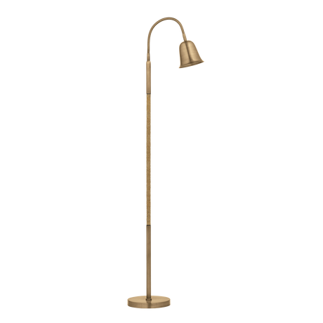 Troy Lighting Wharf PATINA BRASS 19.5W x 8L x 52.75H Floor Lamp