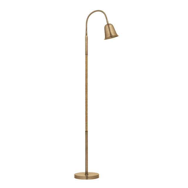 Troy Lighting Wharf PATINA BRASS 19.5W x 8L x 52.75H Floor Lamp