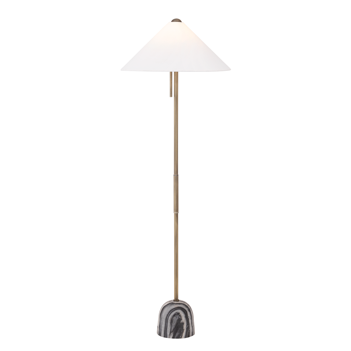 Troy Lighting Millbrae PATINA BRASS 22W x 64.25H Floor Lamp