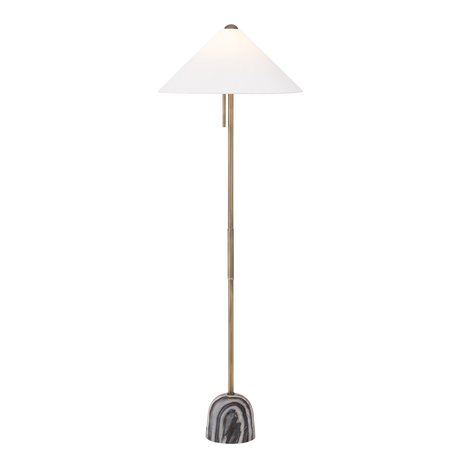 Troy Lighting Millbrae PATINA BRASS 22W x 64.25H Floor Lamp