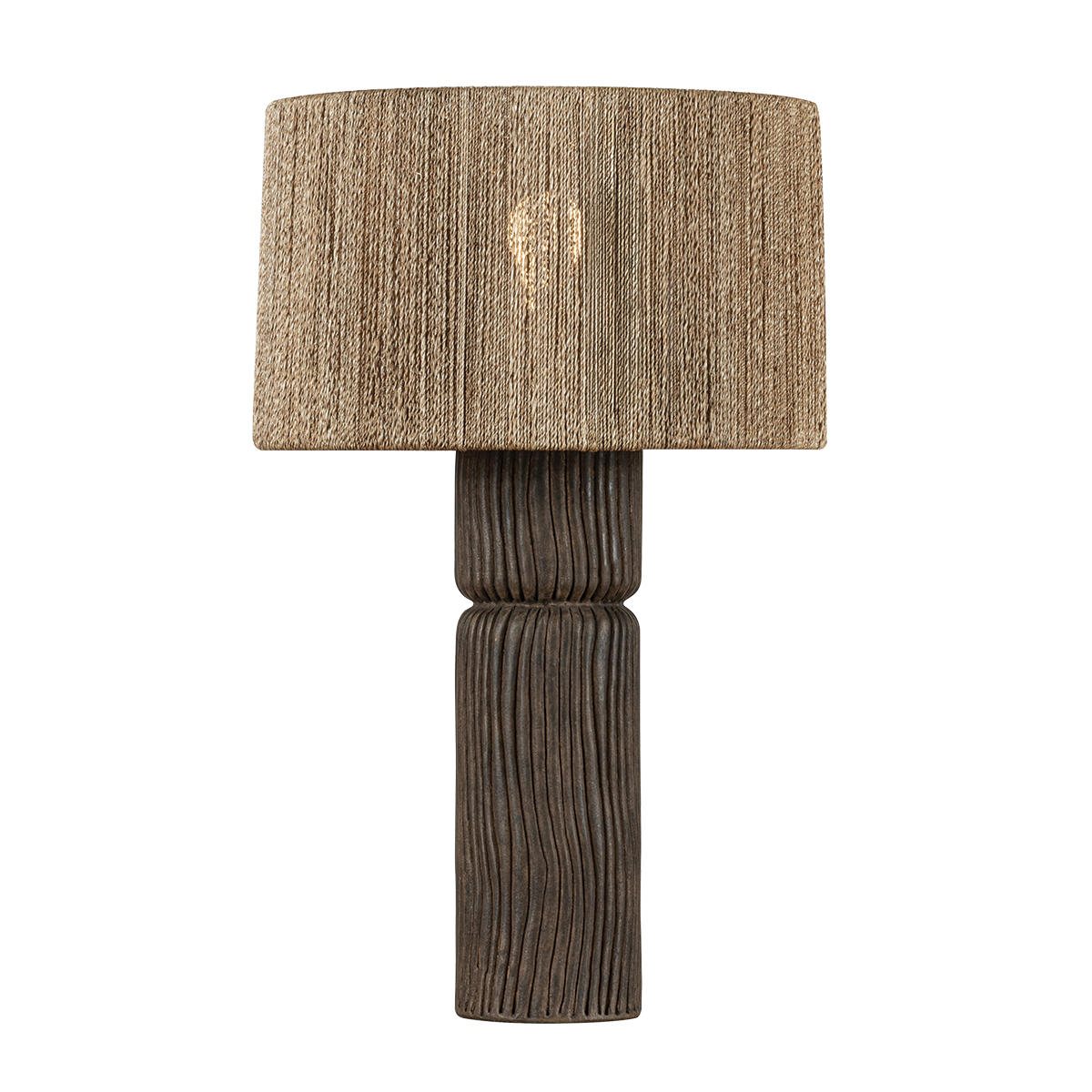 Troy Lighting Folk PATINA BRASS 17W x 27.25H Table Lamp