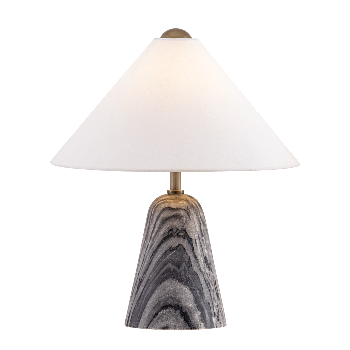 Troy Lighting Millbrae PATINA BRASS 17W x 19.25H Table Lamp