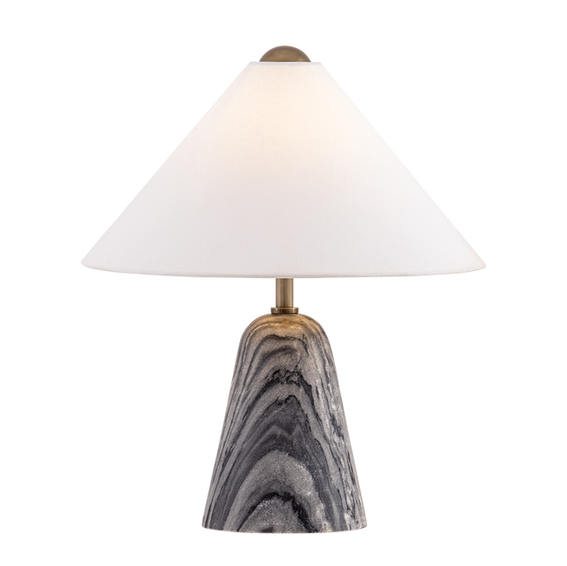 Troy Lighting Millbrae PATINA BRASS 17W x 19.25H Table Lamp