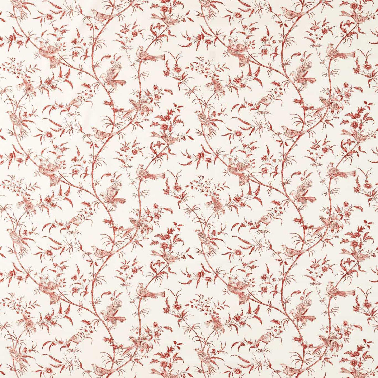 Sanderson Paradise Woods Toile Madder Fabric