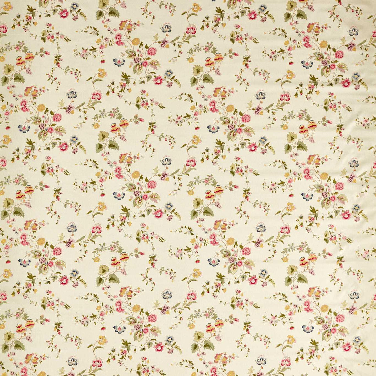 Sanderson Nectar Fields Sage/Blossom Fabric