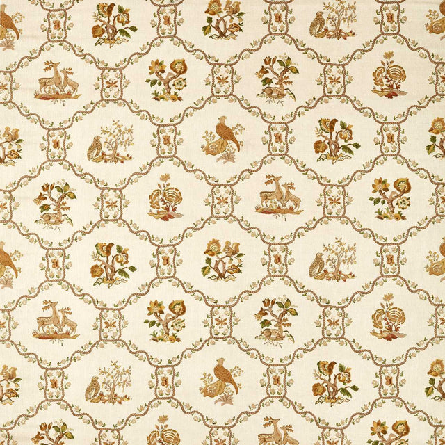 Sanderson Partridge Pear Walnut/Harvest Fabric