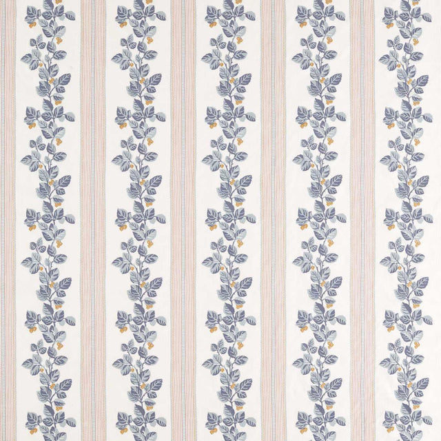 Sanderson Cobnut Stripe Porcelain/Blossom Fabric