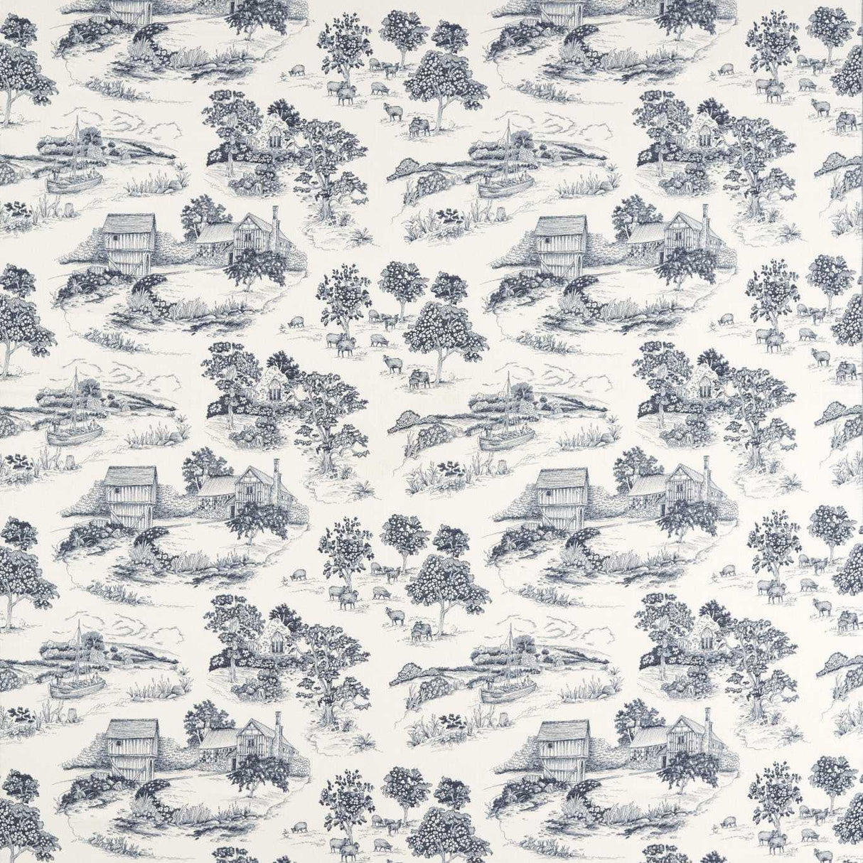 Sanderson Brockhampton Estate Woad Fabric