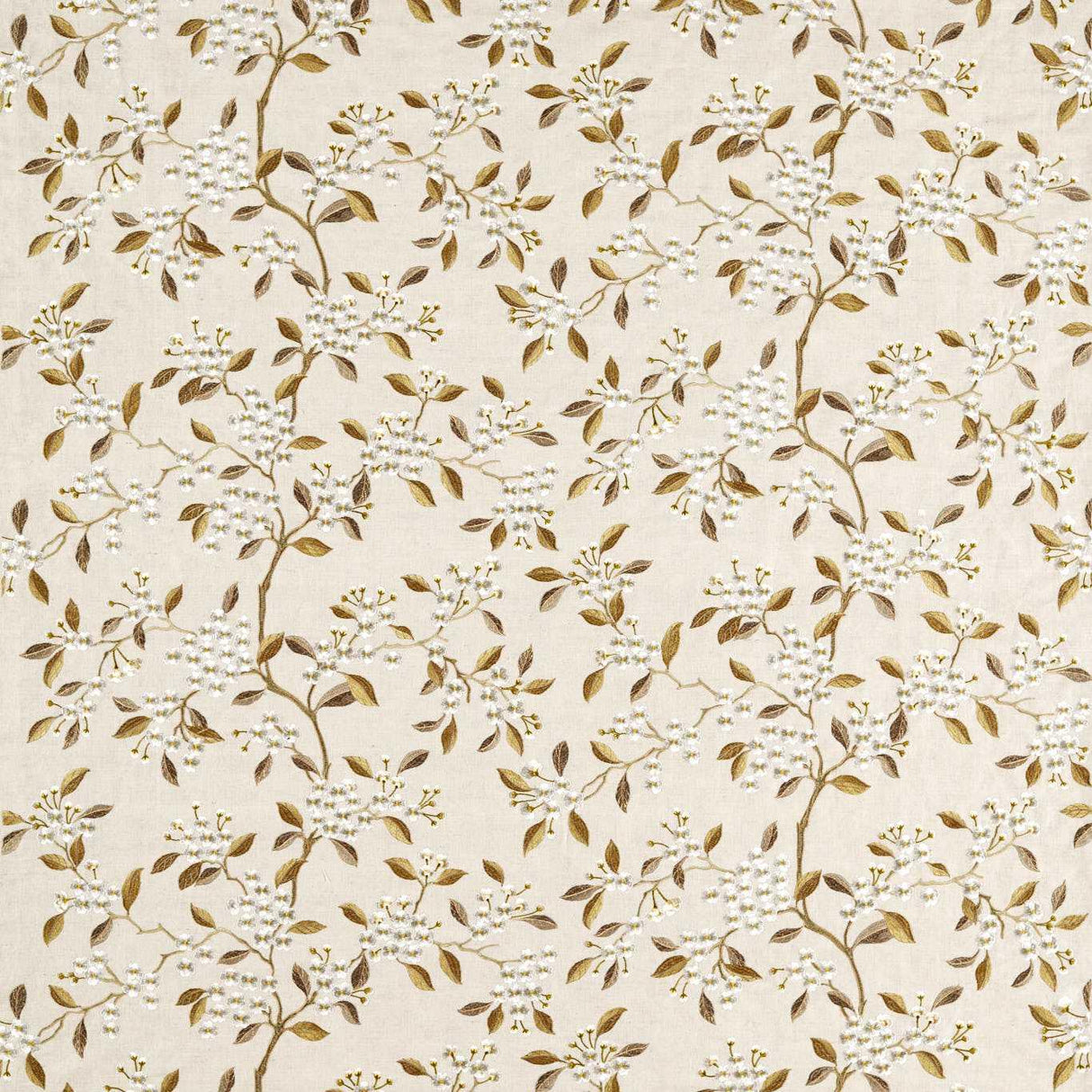 Sanderson Damson Blossom Rosemary/Birch Fabric