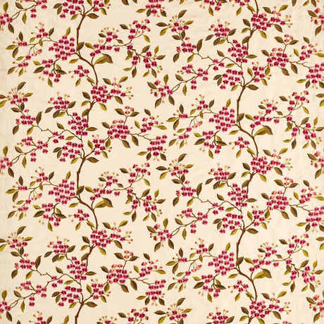 Sanderson Damson Blossom Madder/Olive Fabric