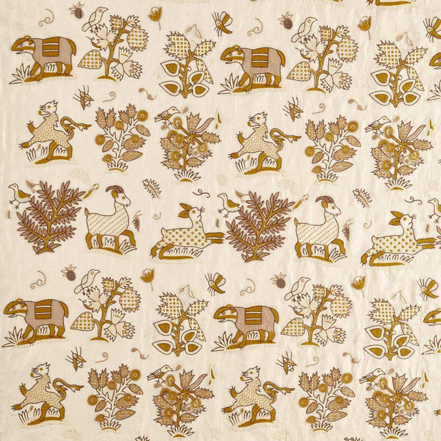 Sanderson Medieval Embroidery Harvest Fabric
