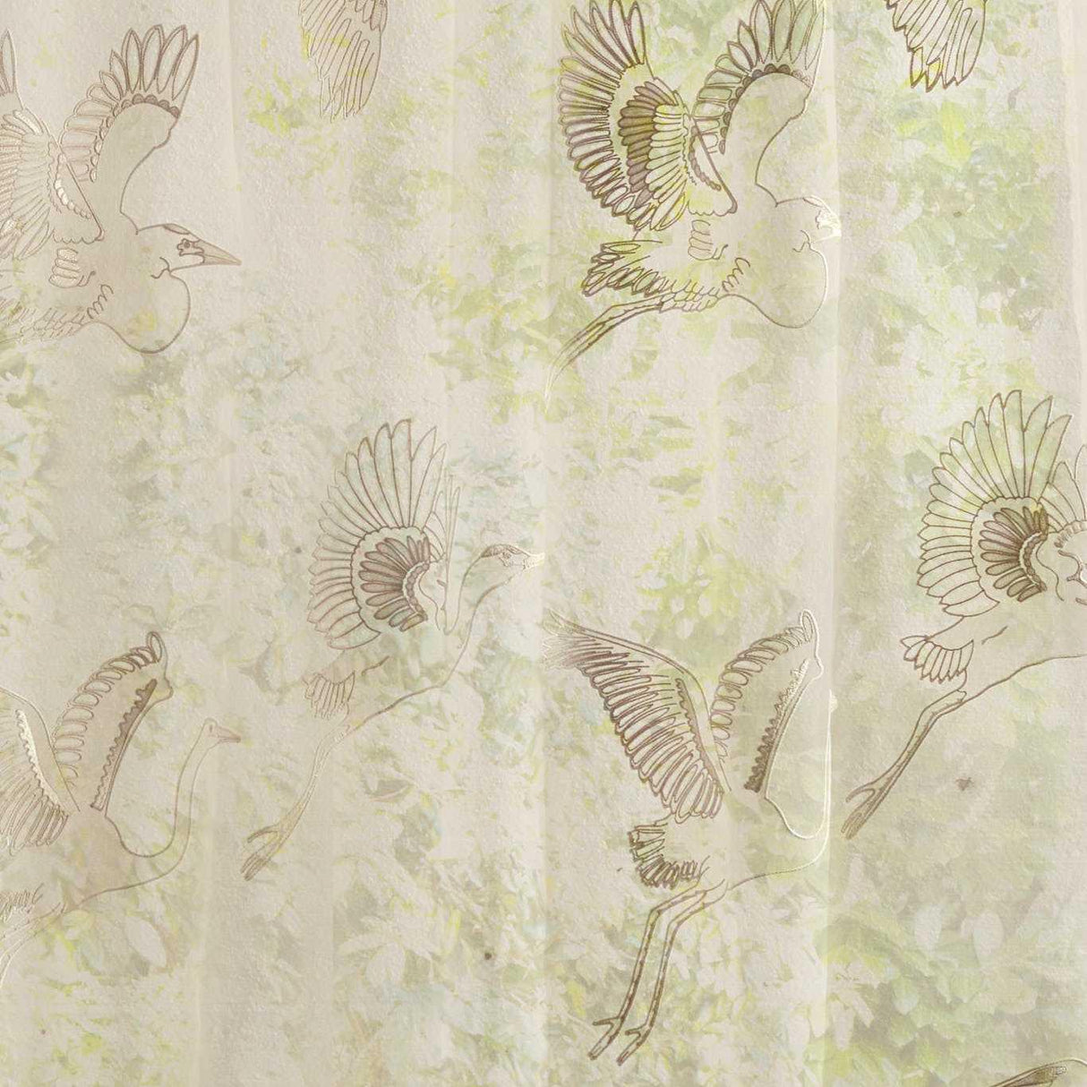 Sanderson Great Egrets Silk Fabric