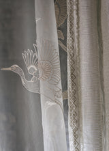 Sanderson Great Egrets Silk Fabric