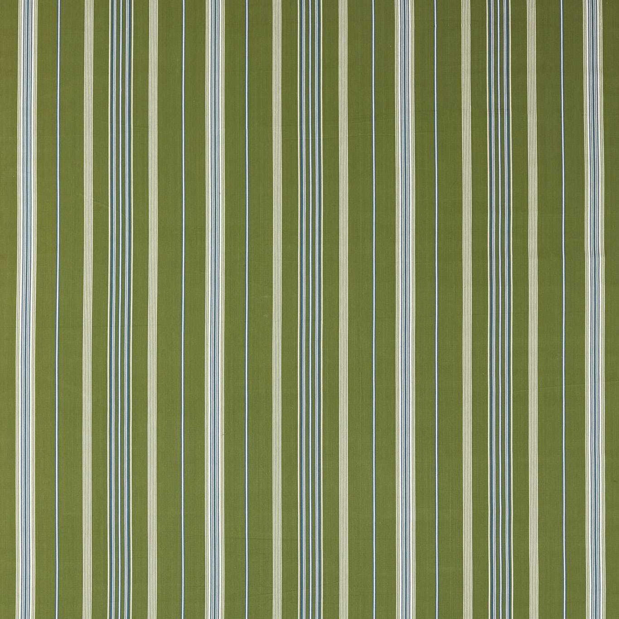 Sanderson Latimer Stripe Avocado/Indigo Fabric