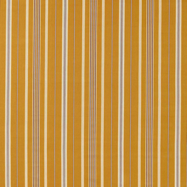 Sanderson Latimer Stripe Turmeric/Walnut Fabric