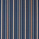 Sanderson Latimer Stripe Indigo/Madder Fabric